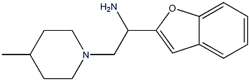 1-(1-benzofuran-2-yl)-2-(4-methylpiperidin-1-yl)ethan-1-amine 구조식 이미지