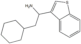 1-(1-benzothiophen-3-yl)-2-cyclohexylethan-1-amine Structure