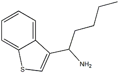 1-(1-benzothiophen-3-yl)pentan-1-amine Structure