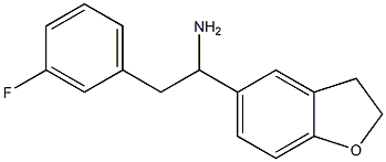 1-(2,3-dihydro-1-benzofuran-5-yl)-2-(3-fluorophenyl)ethan-1-amine Structure