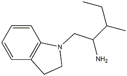 1-(2,3-dihydro-1H-indol-1-yl)-3-methylpentan-2-amine 구조식 이미지