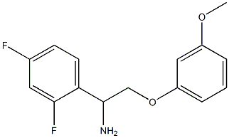 1-(2,4-difluorophenyl)-2-(3-methoxyphenoxy)ethanamine 구조식 이미지