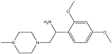 1-(2,4-dimethoxyphenyl)-2-(4-methylpiperazin-1-yl)ethanamine 구조식 이미지