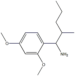 1-(2,4-dimethoxyphenyl)-2-methylpentan-1-amine Structure