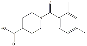 1-(2,4-dimethylbenzoyl)piperidine-4-carboxylic acid 구조식 이미지