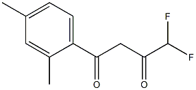 1-(2,4-dimethylphenyl)-4,4-difluorobutane-1,3-dione Structure