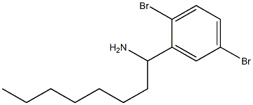 1-(2,5-dibromophenyl)octan-1-amine 구조식 이미지