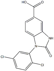 1-(2,5-dichlorophenyl)-2-oxo-2,3-dihydro-1H-1,3-benzodiazole-5-carboxylic acid Structure