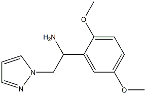1-(2,5-dimethoxyphenyl)-2-(1H-pyrazol-1-yl)ethanamine Structure