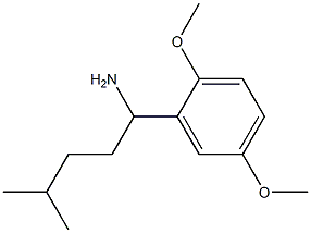 1-(2,5-dimethoxyphenyl)-4-methylpentan-1-amine Structure