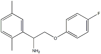 1-(2,5-dimethylphenyl)-2-(4-fluorophenoxy)ethanamine 구조식 이미지
