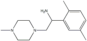 1-(2,5-dimethylphenyl)-2-(4-methylpiperazin-1-yl)ethanamine Structure
