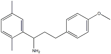 1-(2,5-dimethylphenyl)-3-(4-methoxyphenyl)propan-1-amine 구조식 이미지