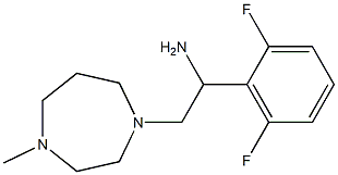 1-(2,6-difluorophenyl)-2-(4-methyl-1,4-diazepan-1-yl)ethan-1-amine Structure