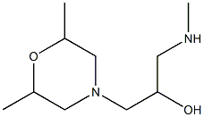 1-(2,6-dimethylmorpholin-4-yl)-3-(methylamino)propan-2-ol Structure