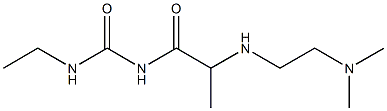 1-(2-{[2-(dimethylamino)ethyl]amino}propanoyl)-3-ethylurea 구조식 이미지