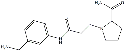 1-(2-{[3-(aminomethyl)phenyl]carbamoyl}ethyl)pyrrolidine-2-carboxamide 구조식 이미지