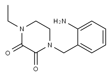 1-(2-aminobenzyl)-4-ethylpiperazine-2,3-dione Structure
