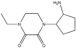 1-(2-aminocyclopentyl)-4-ethylpiperazine-2,3-dione Structure