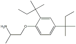 1-(2-aminopropoxy)-2,4-bis(2-methylbutan-2-yl)benzene 구조식 이미지