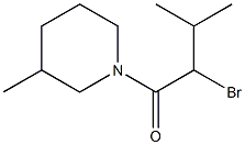 1-(2-bromo-3-methylbutanoyl)-3-methylpiperidine 구조식 이미지