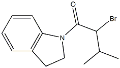 1-(2-bromo-3-methylbutanoyl)indoline 구조식 이미지