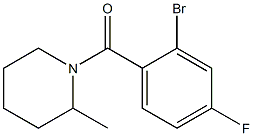 1-(2-bromo-4-fluorobenzoyl)-2-methylpiperidine 구조식 이미지