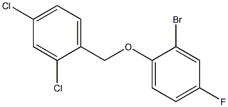 1-(2-bromo-4-fluorophenoxymethyl)-2,4-dichlorobenzene 구조식 이미지