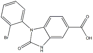 1-(2-bromophenyl)-2-oxo-2,3-dihydro-1H-1,3-benzodiazole-5-carboxylic acid Structure