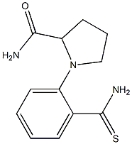 1-(2-carbamothioylphenyl)pyrrolidine-2-carboxamide 구조식 이미지