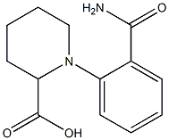 1-(2-carbamoylphenyl)piperidine-2-carboxylic acid Structure