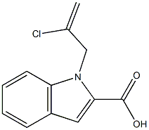 1-(2-chloroprop-2-en-1-yl)-1H-indole-2-carboxylic acid Structure