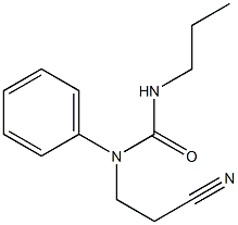 1-(2-cyanoethyl)-1-phenyl-3-propylurea Structure