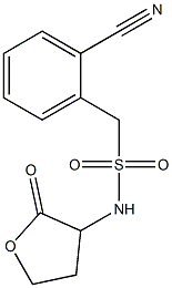 1-(2-cyanophenyl)-N-(2-oxooxolan-3-yl)methanesulfonamide Structure