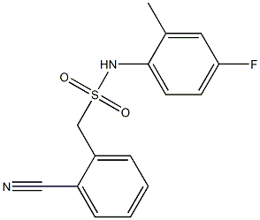 1-(2-cyanophenyl)-N-(4-fluoro-2-methylphenyl)methanesulfonamide Structure