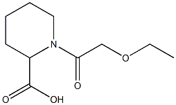 1-(2-ethoxyacetyl)piperidine-2-carboxylic acid 구조식 이미지