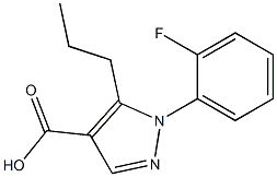1-(2-fluorophenyl)-5-propyl-1H-pyrazole-4-carboxylic acid 구조식 이미지