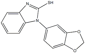 1-(2H-1,3-benzodioxol-5-yl)-1H-1,3-benzodiazole-2-thiol Structure