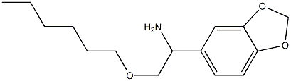 1-(2H-1,3-benzodioxol-5-yl)-2-(hexyloxy)ethan-1-amine Structure