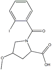 1-(2-iodobenzoyl)-4-methoxypyrrolidine-2-carboxylic acid Structure