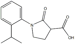 1-(2-isopropylphenyl)-2-oxopyrrolidine-3-carboxylic acid Structure