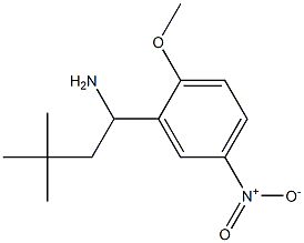 1-(2-methoxy-5-nitrophenyl)-3,3-dimethylbutan-1-amine Structure