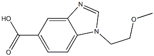 1-(2-methoxyethyl)-1H-1,3-benzodiazole-5-carboxylic acid 구조식 이미지