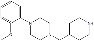 1-(2-methoxyphenyl)-4-(piperidin-4-ylmethyl)piperazine 구조식 이미지