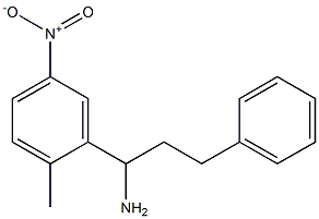 1-(2-methyl-5-nitrophenyl)-3-phenylpropan-1-amine Structure