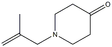 1-(2-methylprop-2-enyl)piperidin-4-one Structure