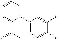 1-(3',4'-dichloro-1,1'-biphenyl-2-yl)ethanone 구조식 이미지
