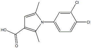 1-(3,4-dichlorophenyl)-2,5-dimethyl-1H-pyrrole-3-carboxylic acid Structure