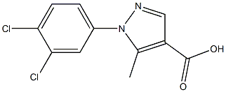 1-(3,4-dichlorophenyl)-5-methyl-1H-pyrazole-4-carboxylic acid Structure