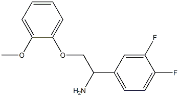 1-(3,4-difluorophenyl)-2-(2-methoxyphenoxy)ethanamine Structure